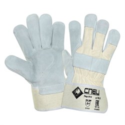 Перчатки спилковые комбинированные СПЕЦ, ПЕР612 - фото 16559777