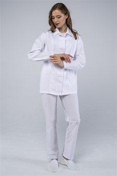 Брюки женские ХАССП-Премиум (тк.Оптима,160), белый - фото 16559895