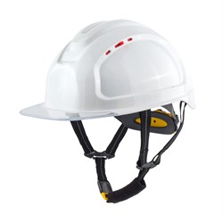 Каска защитная СОМЗ-80 Абсолют Престиж RAPID белая, бесцветный козырёк, 783717 - фото 16560123