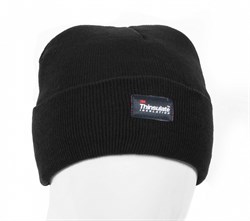 Шапка трикотажная двойная утепленная Север, черный - фото 16560194