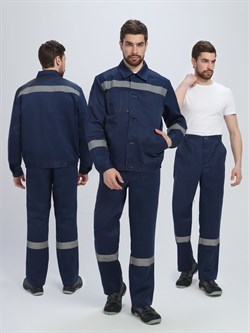 Костюм Лигор-1 СОП (тк.Смесовая,210) брюки, т.синий - фото 16560225