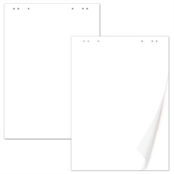 Блокноты для флипчарта ПЛОТНЫЕ 80 г/м2, BRAUBERG, 67,5х98 см, КОМПЛЕКТ 5 шт., 20 л., чистые, 124098 - фото 16562101