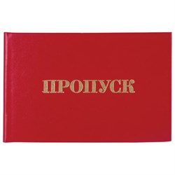 Бланк документа "Пропуск", 65х98 мм, STAFF, 129143 - фото 16562152