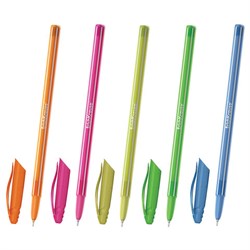 Ручка шариковая ERICH KRAUSE "Cocktail", СИНЯЯ, корпус ассорти, узел 0,6 мм, линия письма 0,32 мм, 33518 - фото 16562202