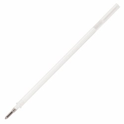 Стержень гелевый BRAUBERG "White", 130 мм, БЕЛЫЙ, евронаконечник, узел 1 мм, линия письма 0,5 мм, 170378 - фото 16562521