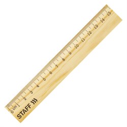 Линейка деревянная 15 см, STAFF, канадская сосна, 210797 - фото 16562843