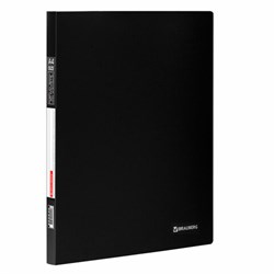 Папка 30 вкладышей BRAUBERG "Office", черная, 0,5 мм, 222632 - фото 16562892