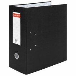 Папка-регистратор BRAUBERG с двумя арочными механизмами (до 800 листов), покрытие ПВХ, 125 мм, черная, 226053 - фото 16562972
