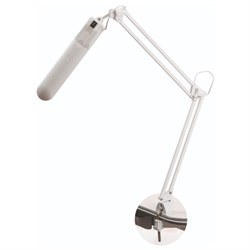 Настольная лампа светильник Дельта на струбцине, ЛЮМИНЕСЦЕНТНАЯ, цоколь 2G7, 11 Вт, белый - фото 16563260