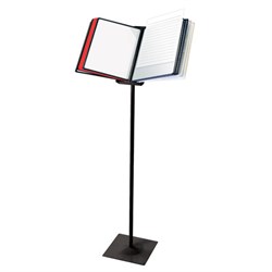 Демосистема напольная металлическая с 10 цветными панелями А4, черная, BRAUBERG "SOLID", 236723 - фото 16563278