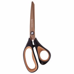 Ножницы BRAUBERG "Heavy Duty", 210 мм, суперпрочные, титановое покрытие, 2-х сторонняя заточка, 236790 - фото 16563295