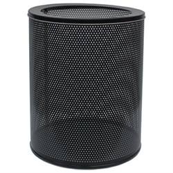 Урна-корзина металлическая для мусора 16 литров, перфорированная, черная, оцинкованная сталь, ТИТАН., 415 - фото 16563333