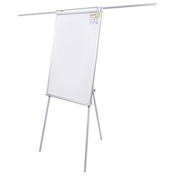 Доска-флипчарт с дополнительными держателями для бумаги, магнитно-маркерная, 70х100 см, тренога, STAFF, 238004 - фото 16563392