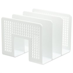 Лоток-сортер для бумаг BRAUBERG "Office-Expert", 3 отделения, 207х212х168 мм, сетчатый белый, 238023 - фото 16563396