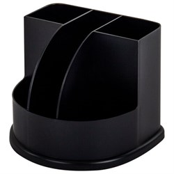 Подставка-органайзер BRAUBERG "ULTRA", 132х122х108 мм, 5 отделений, черная, 238256 - фото 16563424