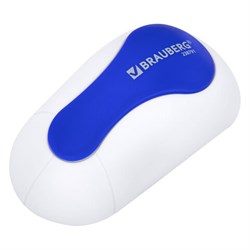 Стиратель магнитный для магнитно-маркерной доски (65х125 мм), BRAUBERG "JET", бело-синий, 238791 - фото 16563472