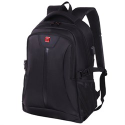 Рюкзак GERMANIUM UPGRADE универсальный, 2 отделения, отделение для ноутбука, USB-порт, "UP-1", черный, 47х31х18 см, 271665 - фото 16563642