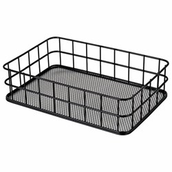 Органайзер-корзинка для косметики и мелочей металлическая MONTE VITA (МОНТЕ ВИТА), 242х162х63 мм, черный, 272482 - фото 16563760