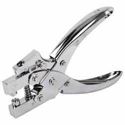 Дырокол металлический на 1 отверстие для люверса до 30 л., диаметр отверстия 5 мм, BRAUBERG, 272763 - фото 16563830