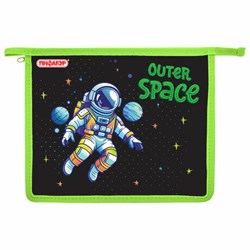 Папка для тетрадей ПИФАГОР А5, 1 отделение, пластик, на молнии, "Outer space", 273330 - фото 16563945