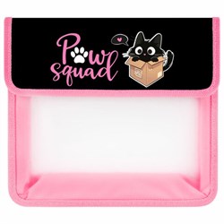 Папка для тетрадей ЮНЛАНДИЯ А5, пластик, 2 отделения, клапан на липучке, "Box cat", 273331 - фото 16563946