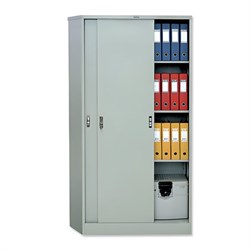 Шкаф металлический офисный купе ПРАКТИК "АМТ-1891", 1830х915х458 мм, 48 кг, 3 полки, разборный, AMТ-1891 - фото 16564118