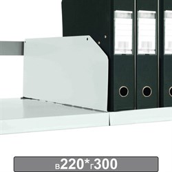 Разделитель к металлическому стеллажу, 300х220 мм, КОМПЛЕКТ 20 шт., К24199510303 - фото 16564254