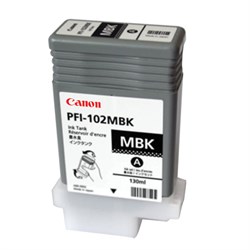Картридж струйный CANON (PFI-102МBK) iPF500/510/F600/605/610/650/655/700, матовый, черный, оригинальный, 130 мл, 0894B001 - фото 16564737
