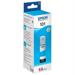 Чернила EPSON 101 (T03V24) для СНПЧ L4150/ L4160/ L6160/ L6170/ L6190, голубые, ОРИГИНАЛЬНЫЕ, C13T03V24A - фото 16565000
