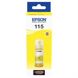 Чернила EPSON 115 (C13T07D44A) для СНПЧ L8160/L8180, желтые, объем 70 мл, ОРИГИНАЛЬНЫЕ - фото 16565368