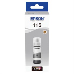 Чернила EPSON 115 (C13T07D54A) для СНПЧ L8160/L8180, серые, объем 70 мл, ОРИГИНАЛЬНЫЕ - фото 16565369