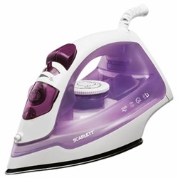 Утюг SCARLETT SC-SI30S06, 2000 Вт, антипригарное покрытие, антинакипь, самоочистка, лиловый - фото 16565897