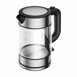 Чайник XIAOMI Electric Glass Kettle, 1,7 л, 2200 Вт, закрытый нагревательный элемент, стекло, черный, BHR7490RU - фото 16566008