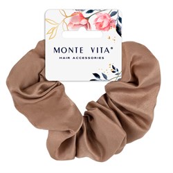 Резинка для волос 5х20 см, скранч, коричневый, MONTE VITA (МОНТЕ ВИТА), 457071 - фото 16566094
