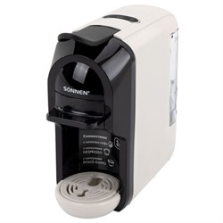 Кофемашина капсульная 3 в 1 для молотого кофе и капсул DOLCE GUSTO и NESPRESSO, SONNEN CM510B, 1450 Вт, 0,6 л, бежевая, 457338 - фото 16566123