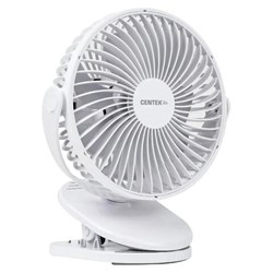 Вентилятор настольный CENTEK CT-5045, 4 режима, d=15 см, 5 Вт, белый - фото 16566216