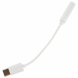 Переходник для наушников с Type-C на AUX (MINI JACK 3.5 мм), MB mObility, белый, УТ000025651 - фото 16566409