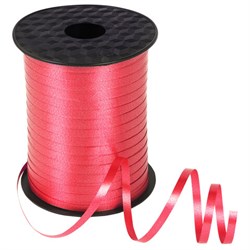 Лента упаковочная декоративная для шаров и подарков, 5 мм х 500 м, красная, ЗОЛОТАЯ СКАЗКА, 591811 - фото 16566880