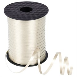 Лента упаковочная декоративная для шаров и подарков, 5 мм х 500 м, бежевая, ЗОЛОТАЯ СКАЗКА, 591814 - фото 16566882