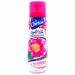 Освежитель воздуха аэрозольный 300 мл, CHIRTON (Чиртон) Light Air, "Нежность лотоса", сухое распыление - фото 16567065
