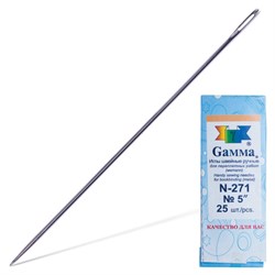 Иглы для прошивки документов (игла цыганская), комплект 25 шт., размер 12 см, бумажная упаковка, N-271 - фото 16567092