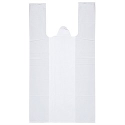 Пакеты "майка", КОМПЛЕКТ 100 шт., 44+18х70 см, ПНД, 20 мкм - фото 16567112