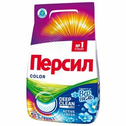 Стиральный порошок автомат 3 кг ПЕРСИЛ (Персил) Color, "Свежесть от Вернель", 2466247 - фото 16567302