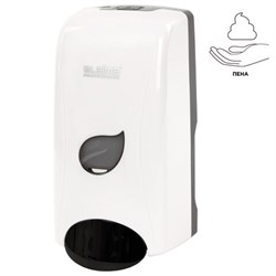 Дозатор для мыла-пены LAIMA PROFESSIONAL ECO, НАЛИВНОЙ, 1 л, белый, ABS-пластик, 606552 - фото 16567339