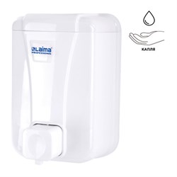 Дозатор для жидкого мыла LAIMA PROFESSIONAL LSA, НАЛИВНОЙ, объем 0,5 л, цвет белый, 607994, 3420-0 - фото 16567423