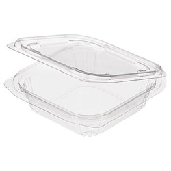 Одноразовый контейнер квадратный 250 мл, С КРЫШКОЙ, ЮП-РКСП, КОМПЛЕКТ 400 шт., прозрачный, ПЭТ, ЮПЛАСТ, ЮУПМ6011 - фото 16567434