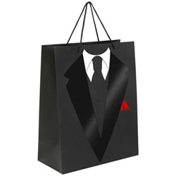 Пакет подарочный (1 штука) 26x13x32 см, ЗОЛОТАЯ СКАЗКА "Especially For Men", выборочный лак, 608244 - фото 16567463