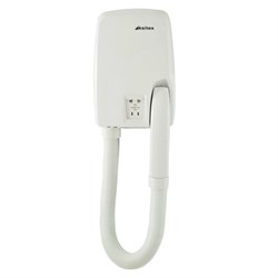 Фен для волос/сушилка для рук KSITEX F-2000 А1, 1200 Вт, пластик, таймер выключения 12 мин, белый - фото 16567478