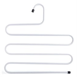 Вешалка для брюк и одежды "ЗМЕЙКА", 5 секций, размер 34х36 см, белая, BRABIX, 608465 - фото 16567496