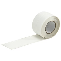 Клейкая лента бордюрная для ванны и кухни 60 мм х 3,35 м, белая, акриловая основа, LAIMA, 608773 - фото 16567554